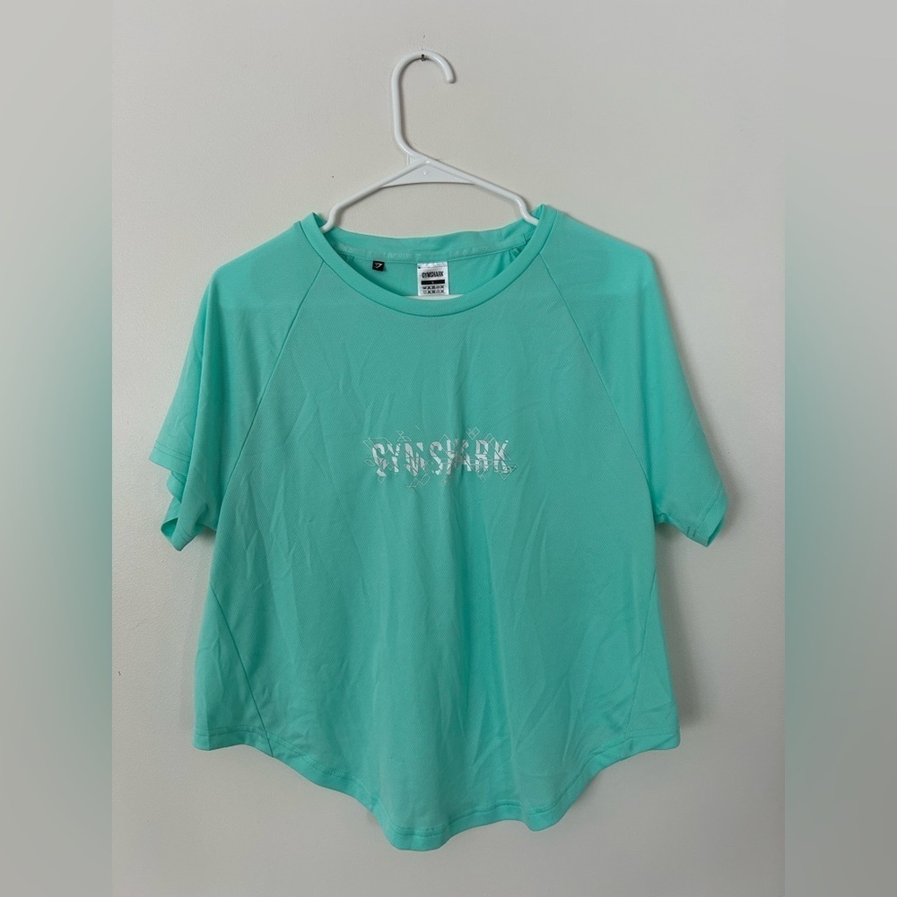 Gymshark Mint Green Women's Top Cropped Size Large
